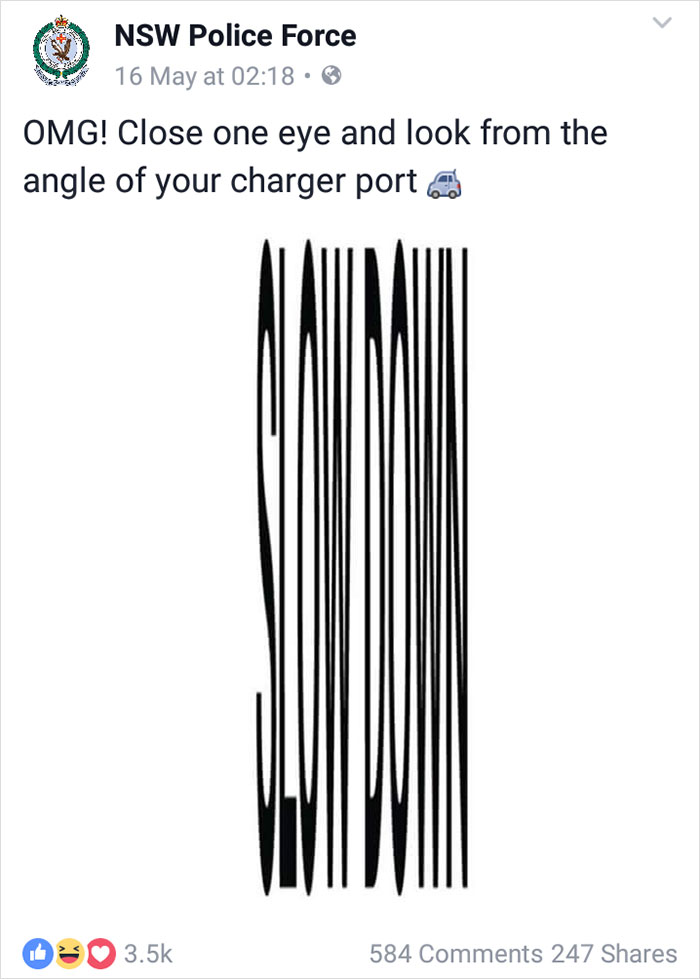 New South Wales Police Has The Funniest Facebook Profile Ever