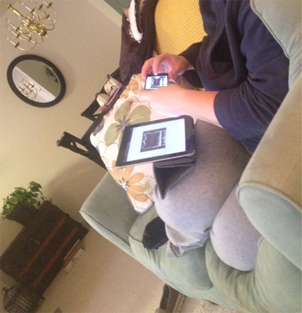 Caught My Wife Taking A Pic Of A Pic. She Said This Was Easier