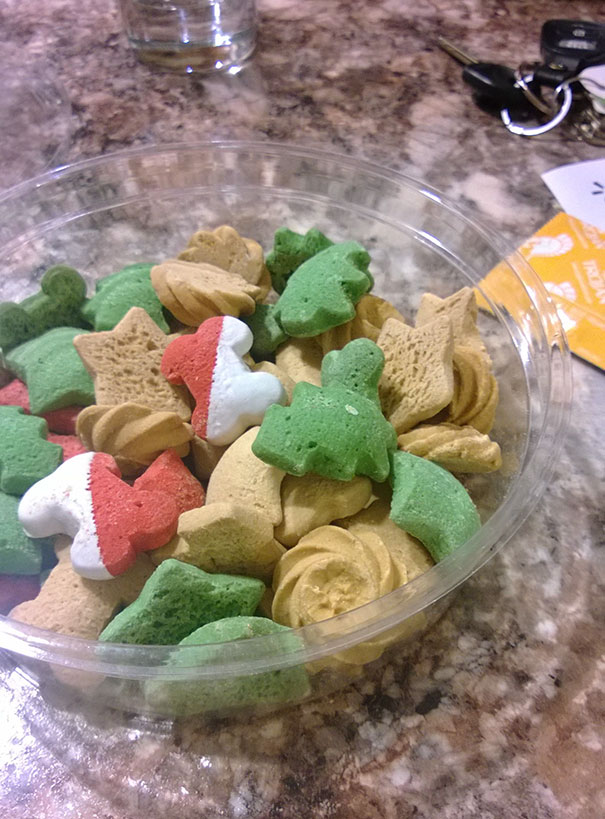Caught My Girlfriend Eating These "Christmas Cookies"... They're Dog Treats