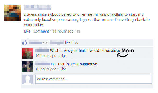 Moms Are So Supportive