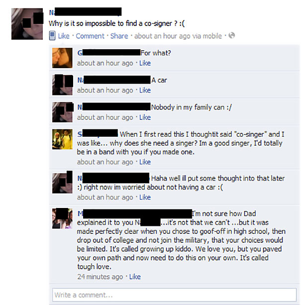 Bitch From My High School Gets Told Off By Her Parents On Facebook