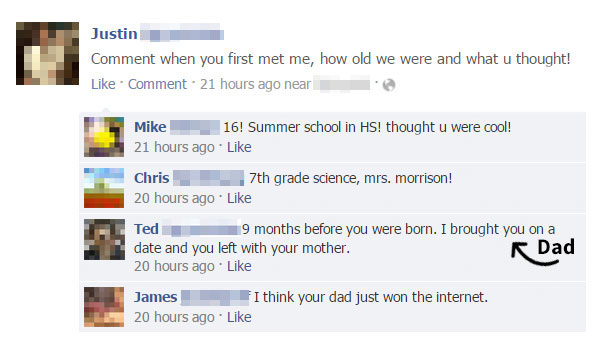 Dad Won The Internet