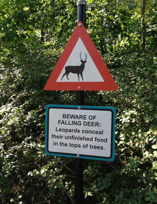 Funny Zoo Sign