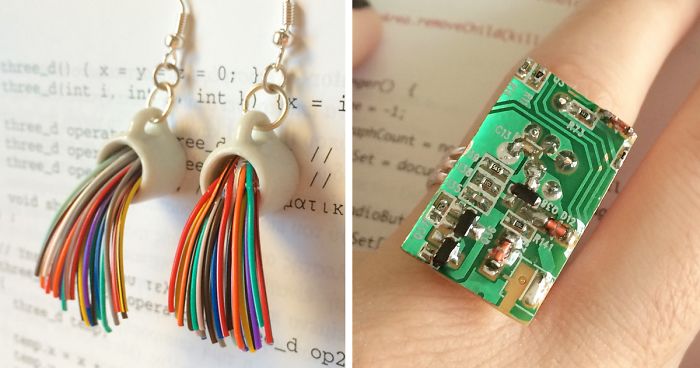 I Turn Old Electronic Devices Into Geeky Jewelry