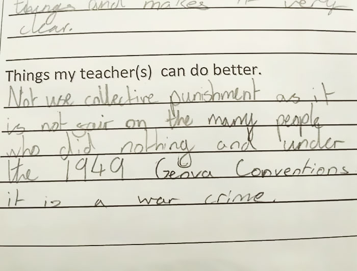 11-Year-Old Girl's Response To Teacher’s Punishment Is Going Viral 11-Year-Old Girl's Response To Teacher’s Punishment Is Going Viral