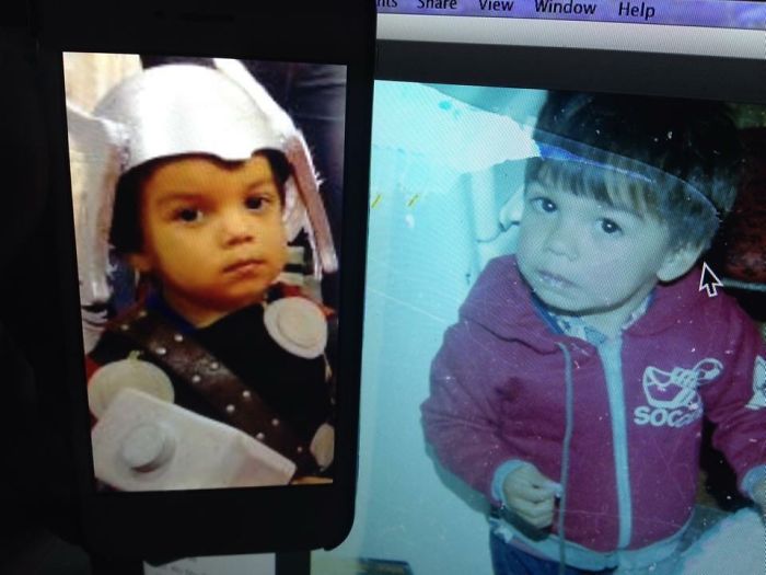 My Nephew (mini Thor) And My Brother.