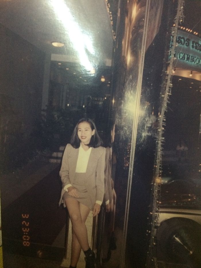 My Mom In Cambodia 1995 After She Crossed The Borderline Illegally, One Year Before I Was Born.