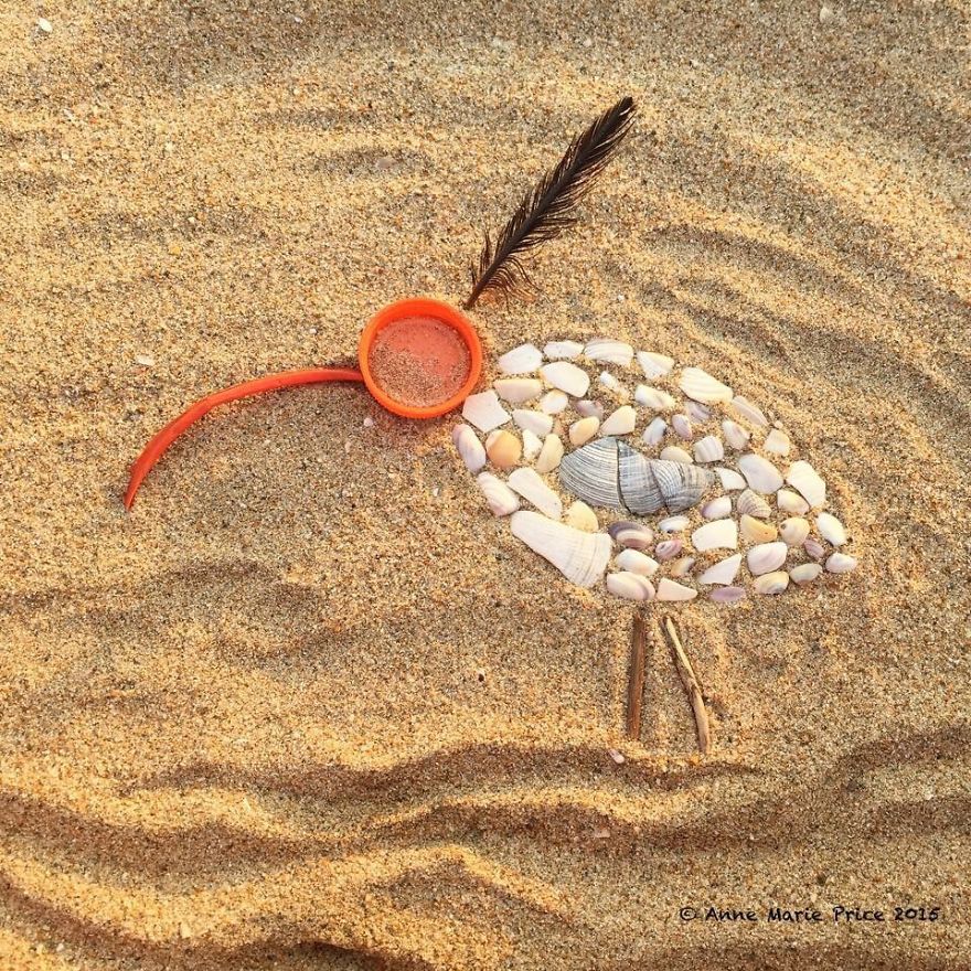 I Create Beach Mosaic Art With A Message