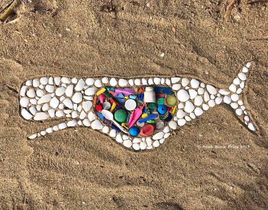 I Create Beach Mosaic Art With A Message