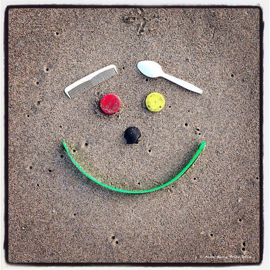 I Create Beach Mosaic Art With A Message