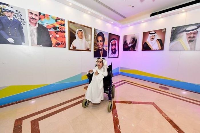 A Saudi Artist With Handicap Paints Wonderful Paintings