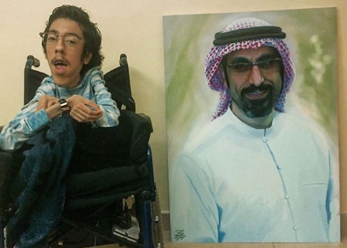 A Saudi Artist With Handicap Paints Wonderful Paintings