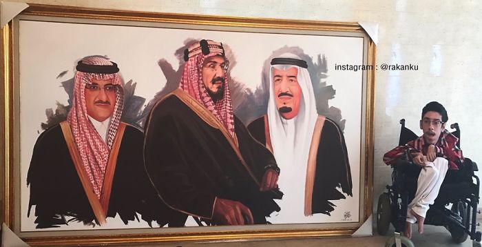 A Saudi Artist With Handicap Paints Wonderful Paintings