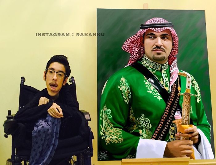 A Saudi Artist With Handicap Paints Wonderful Paintings