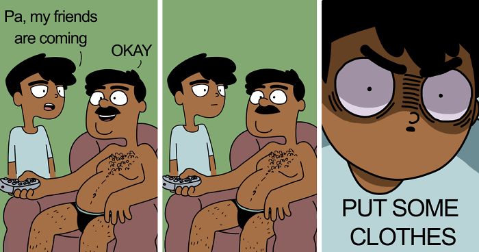 Indian Illustrator Hilariously Captures What It’s Like Growing Up In An Indian Family