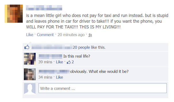 Saw Karma In Action On My Facebook