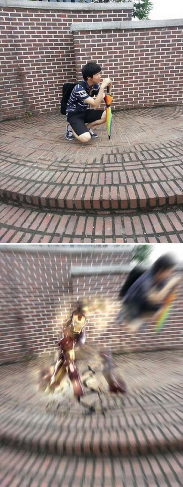 Please Put Me In A Picture With Iron Man