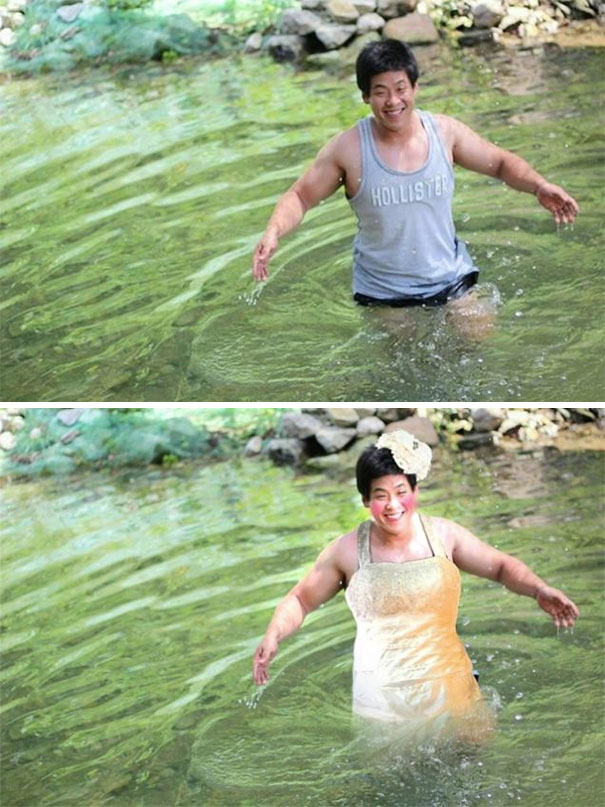 My Friend Recently Got Married. Can You Make This Image Reflect This?