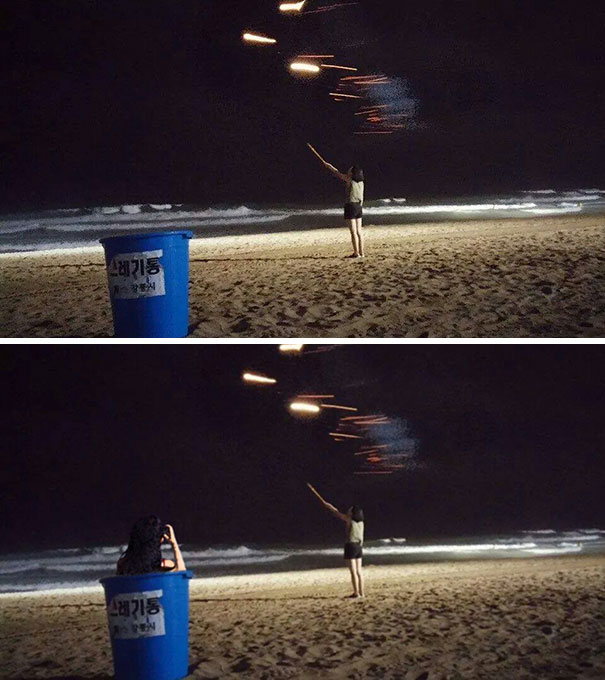 My Crappy Friend Took This Pic With A Trash Can. Please Put It Away 