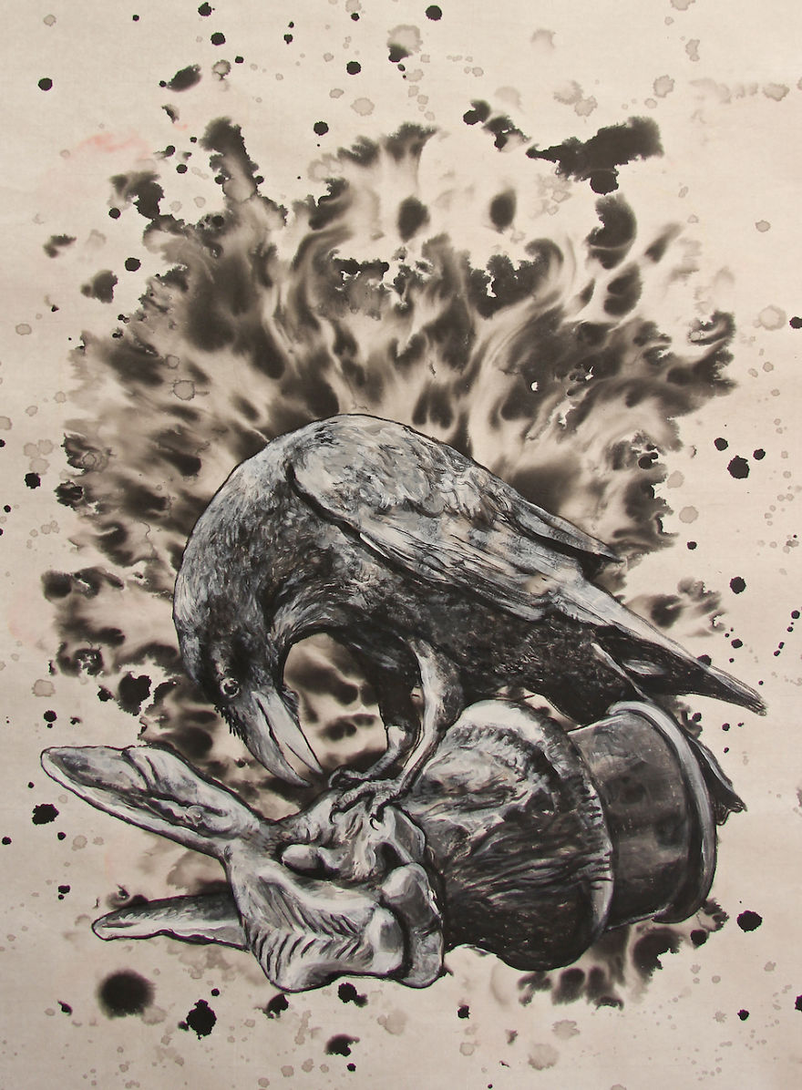 Playing Around With Ink On Chinese Paper Playing Around With Ink On Chinese Paper