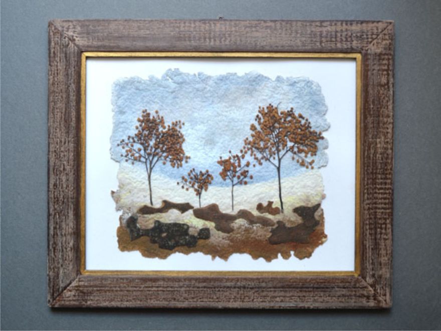 I Use Dried Pressed Plants And Painting To Create Original Artworks