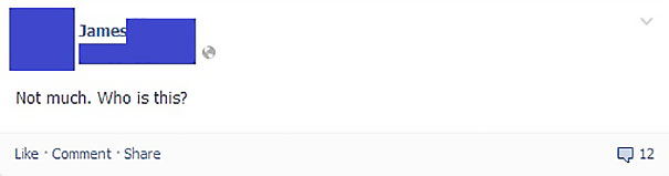 James Tells Facebook What's On His Mind