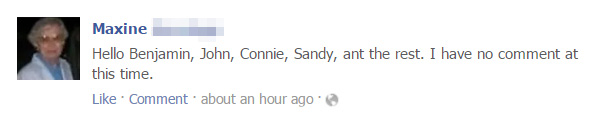 My 95-Year-Old Grandma Updating Facebook