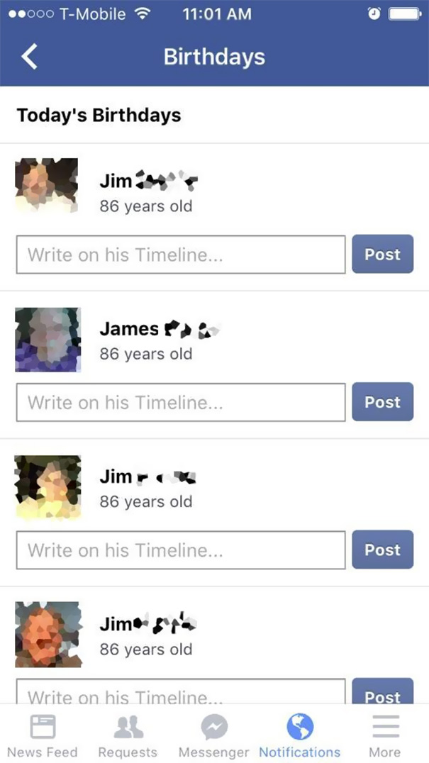 Grandpa Makes A New Facebook Account Whenever He Forgets His Password