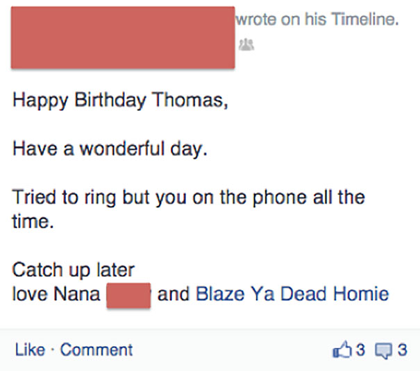 Grandma Tagged A Different Rapper This Time - Blaze Is Her Dog