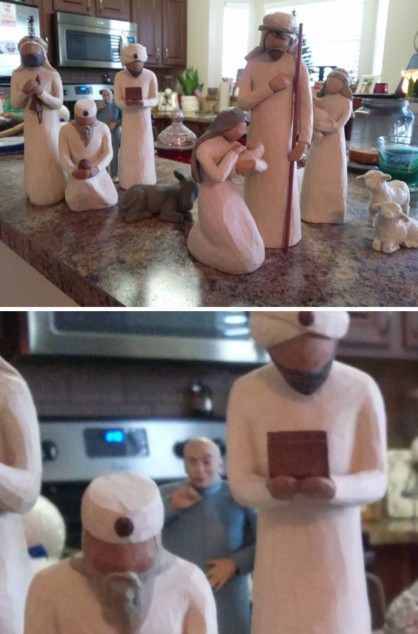 Girlfriend Didn't Appreciate Me Making Her Nativity Scene. Just A Little Evil