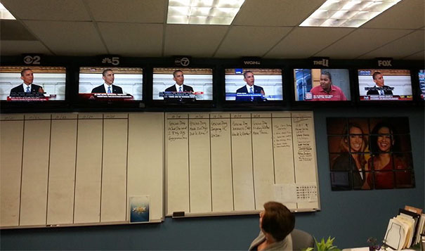 A Friend Works For A Morning Show In Chicago Posted This As "one Of These Things Is Not Like The Other..."