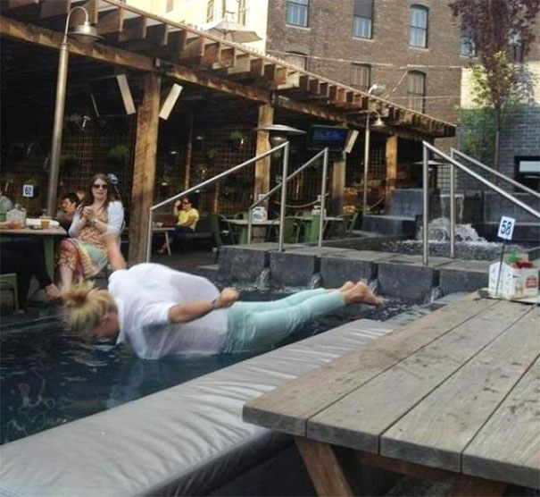 Just Wanted To Take A Swim After A Day Of Drinking