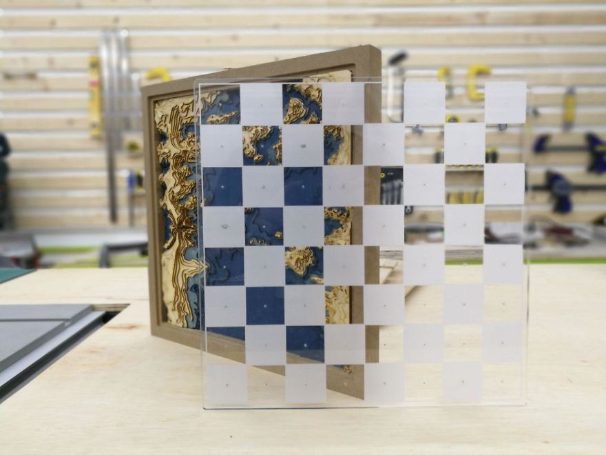 Custom-Made One Piece Chess Set