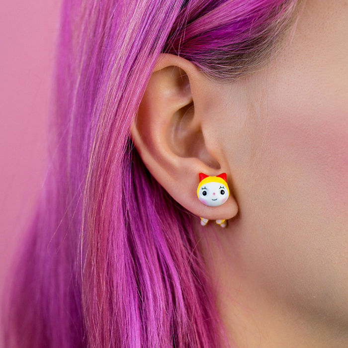 Kawaii Cat Dorami Earring