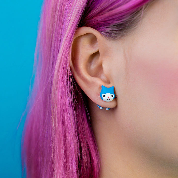 Doraemon Manga Cat Earring