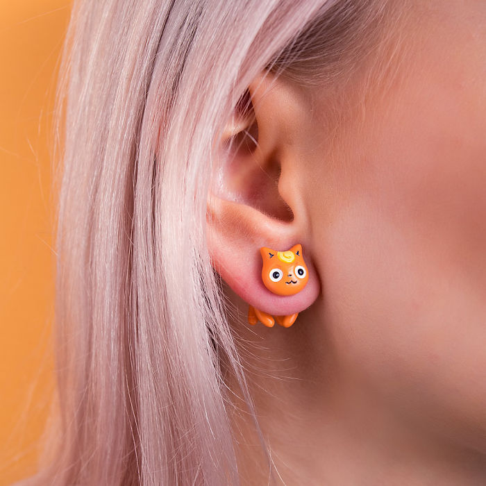 Flareon Cat Earring