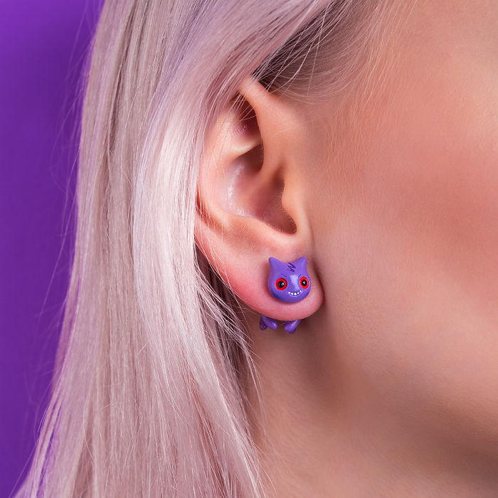 Gengar Cat Earring