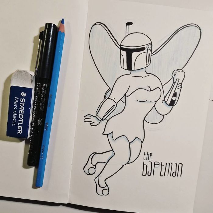 I Imagined Famous Geek / Pop Culture Mashed Up Characters