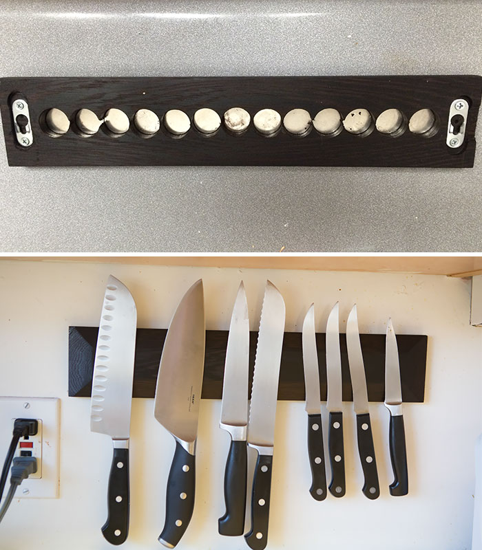 Wenge Magnetic Knife Block