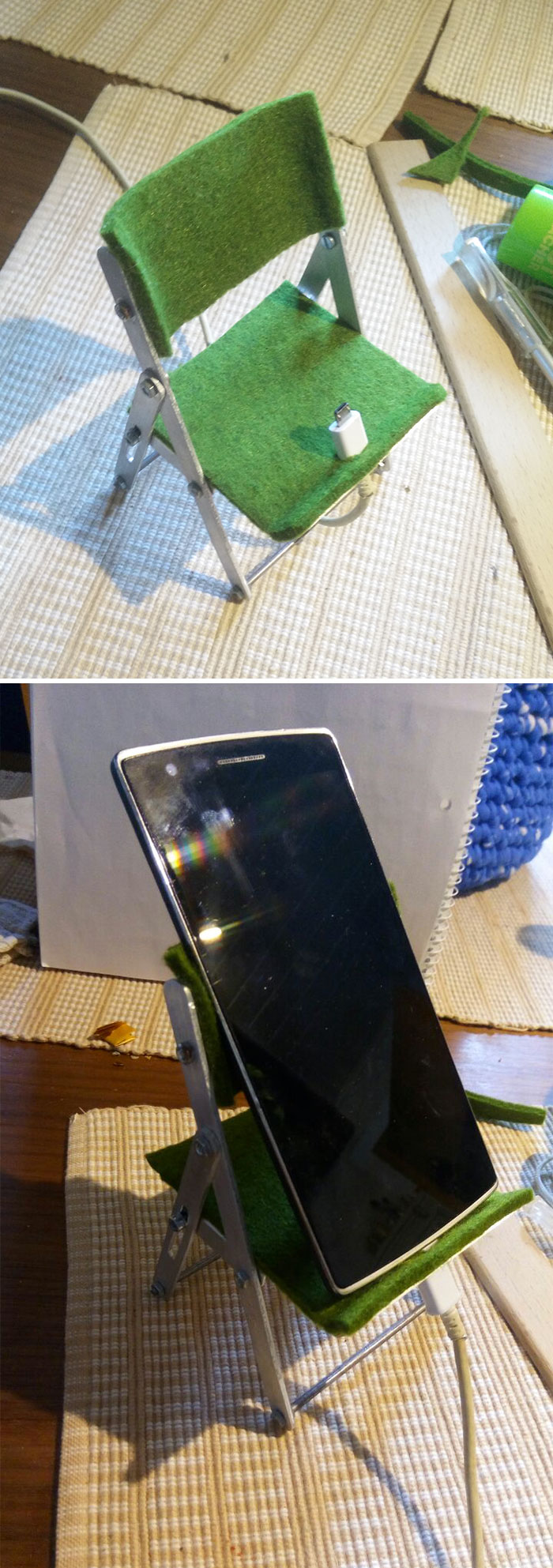 How Do You Like My Self Made Phone Fold Chair?