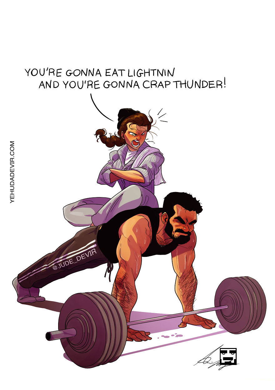 My Wife's Concept Of Working Out Together