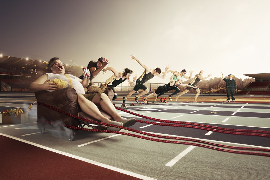 I Made A Social Satire Photo About Shortsightedness Called "Shortcut"