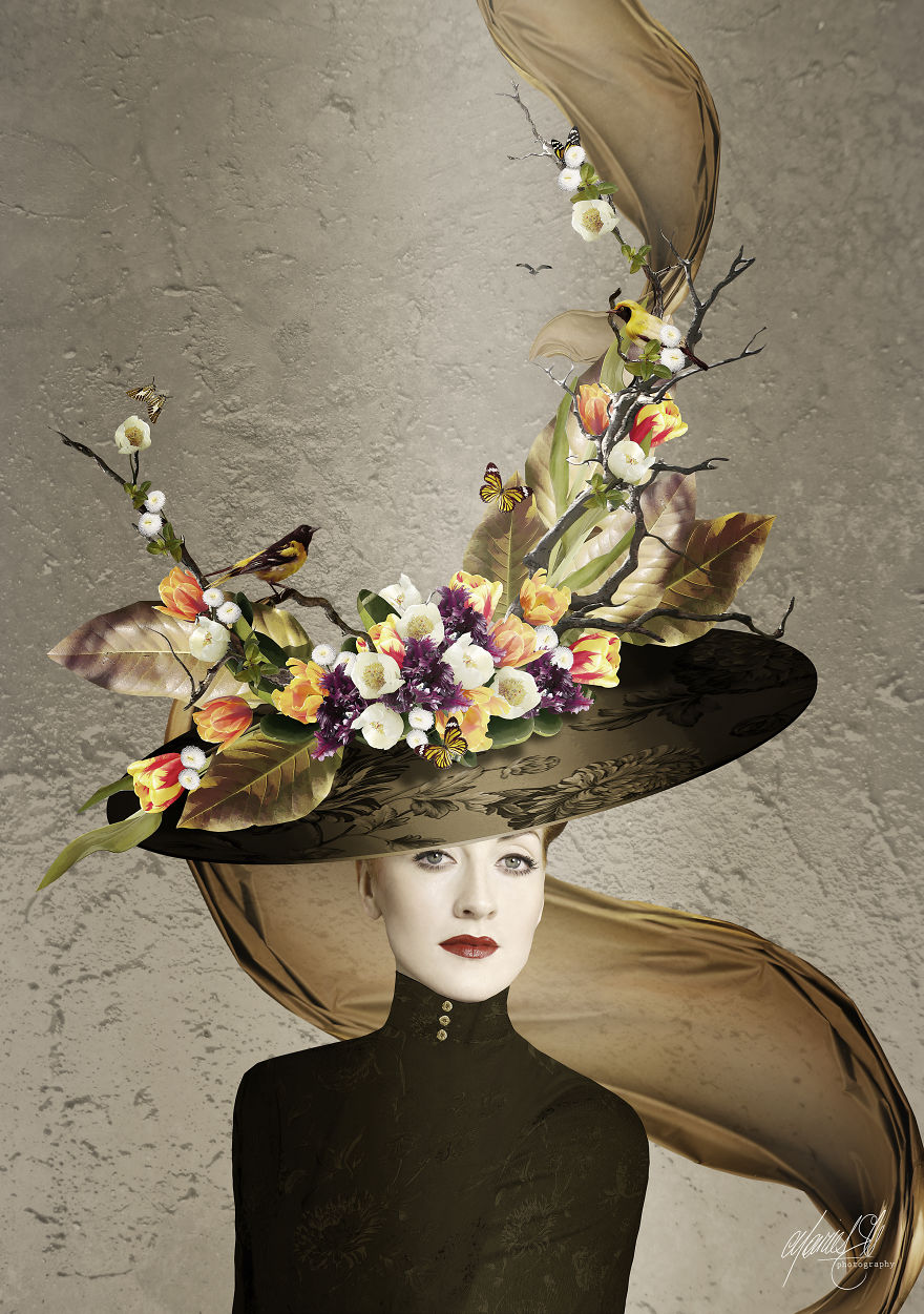 Spring Has Sprung And So Has These Fabulous Fantasy Hat Designs, Created And Chosen From 100's Of Flower Images Taken This Spring