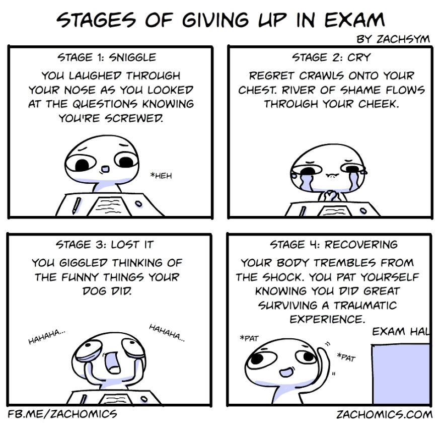 9 Funny Comics About The Challenges Of Exam Season