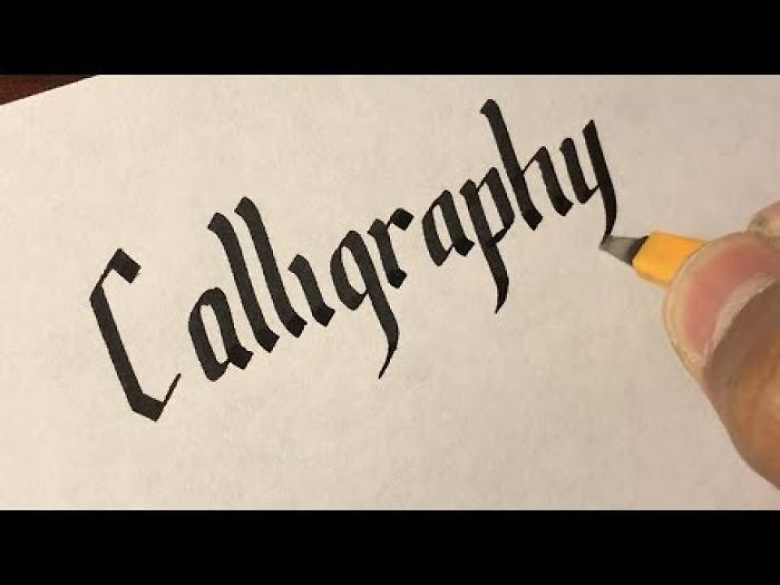 My Try At Gothic Calligraphy