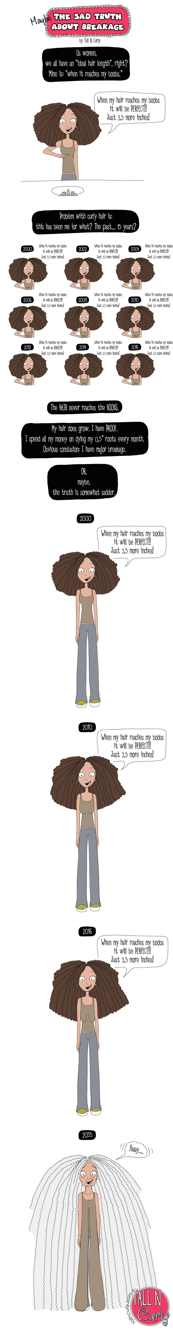 I Draw Comics About Being A Tall N Curly Girl