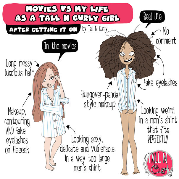 I Draw Comics About Being A Tall N Curly Girl