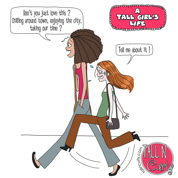 I Draw Comics About Being A Tall N Curly Girl