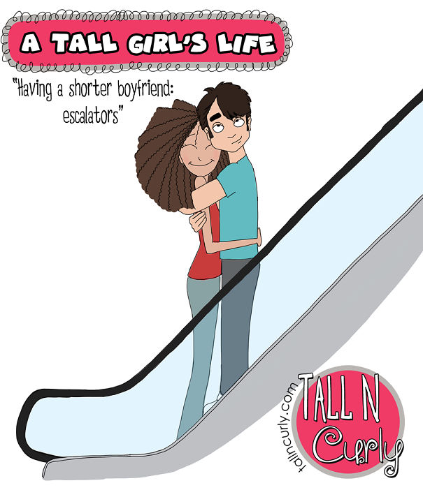 I Draw Comics About Being A Tall N Curly Girl