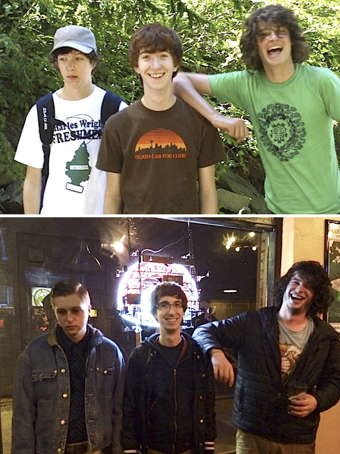 Two Close Friends And I, 9 Years Apart